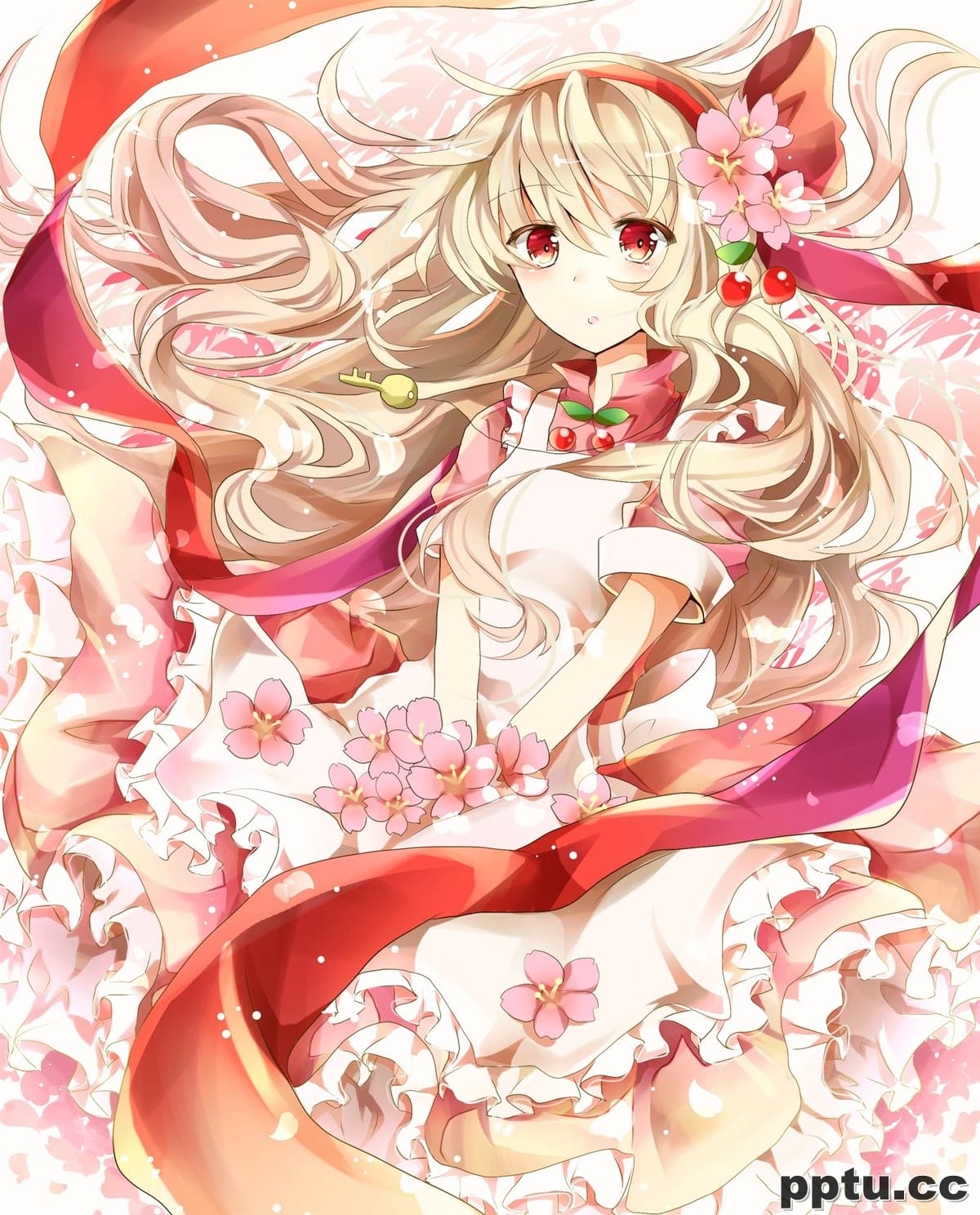 动漫美女素材金发高清图片-皮皮兔动漫