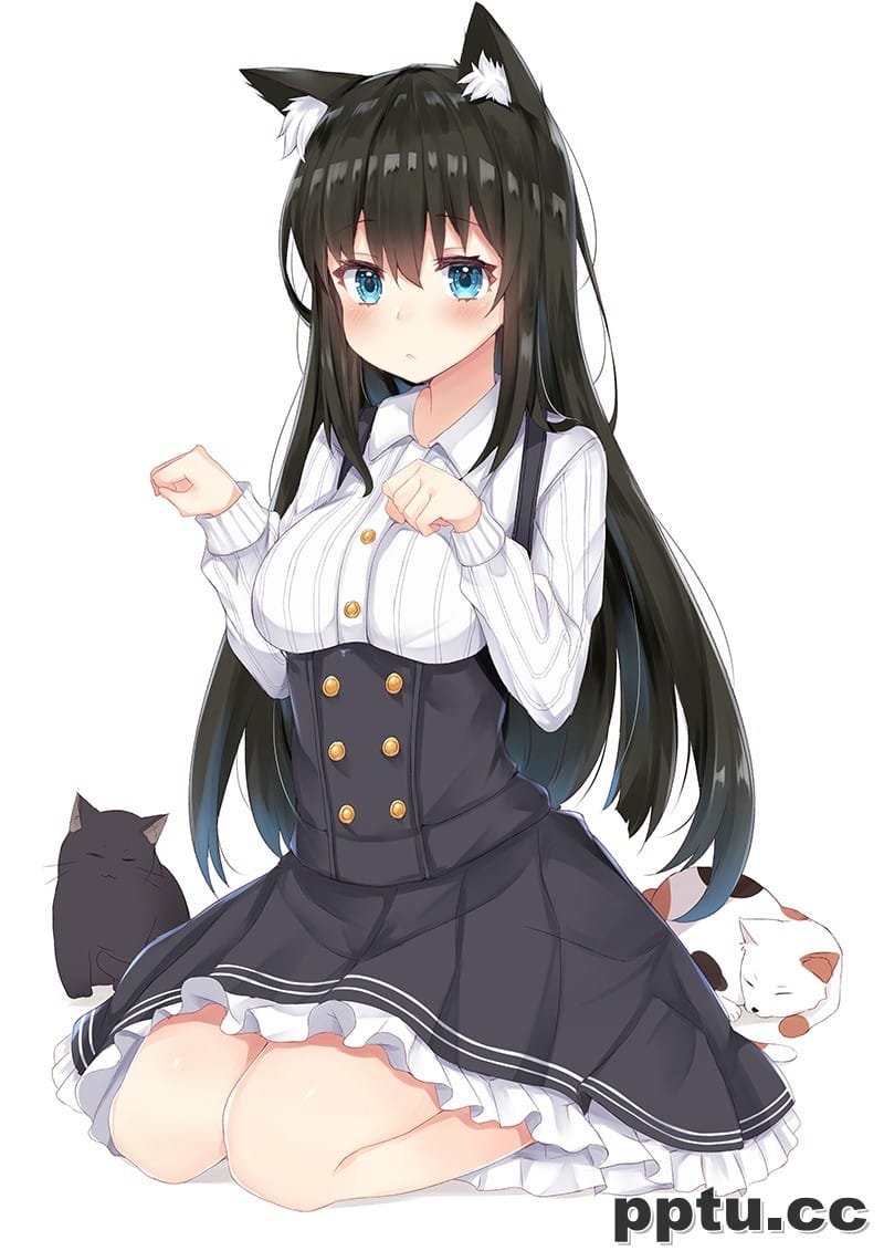 高清动漫美女竖图高清素材