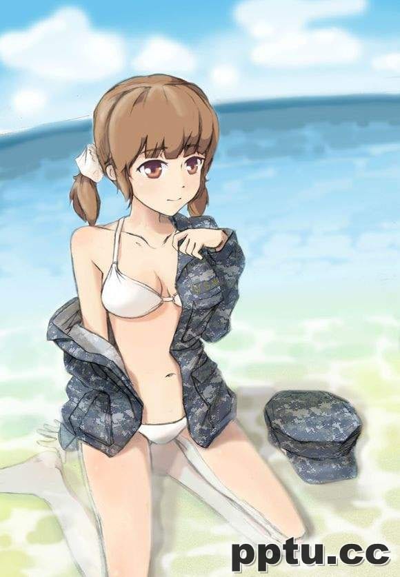 动漫军服美女图片素材