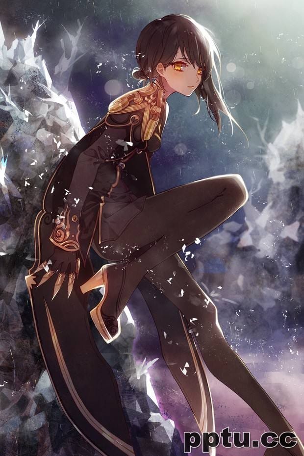 日本动漫黑发美女霸气图片-皮皮兔动漫