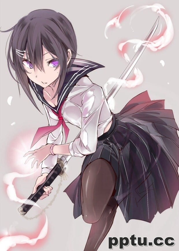 日本动漫黑发美女霸气图片