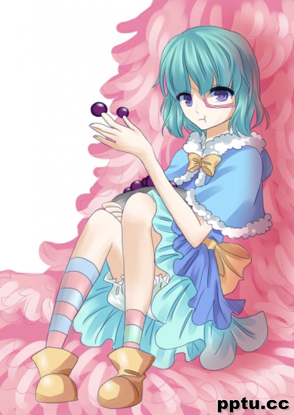 洋装短裙少女砂糖可爱动漫女生图片二次元壁纸-皮皮兔动漫