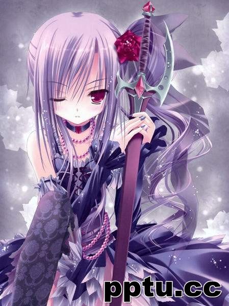 动漫紫发美女精选图片大全