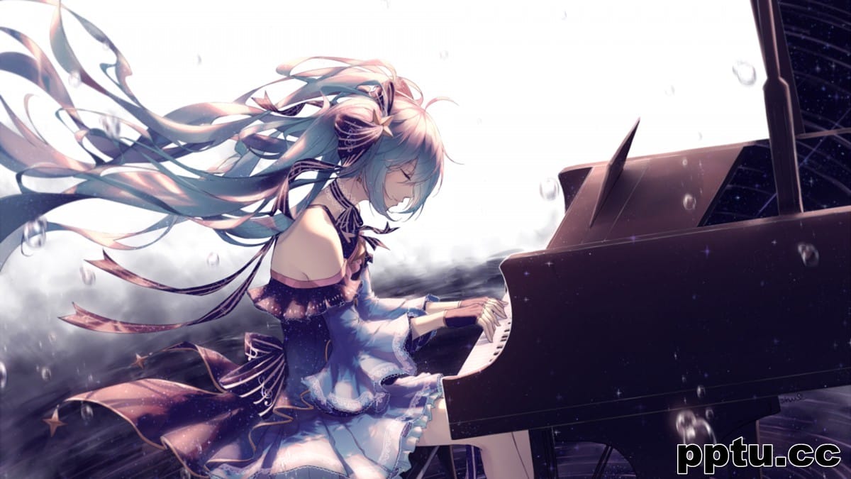 清新初音未来桌面壁纸