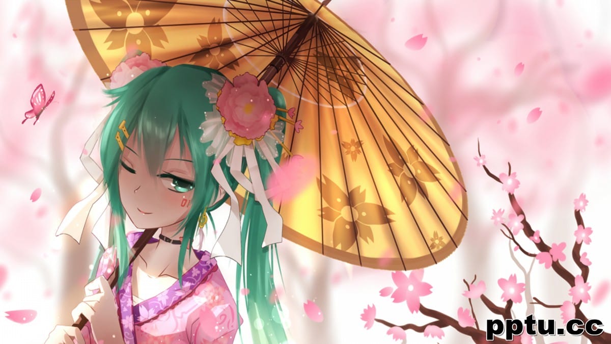 清新初音未来桌面壁纸
