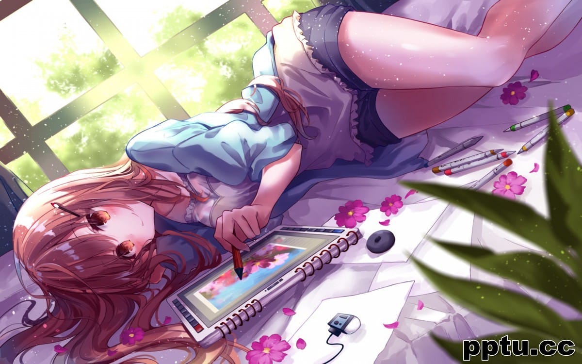 二次元漫画美女图片壁纸-皮皮兔动漫