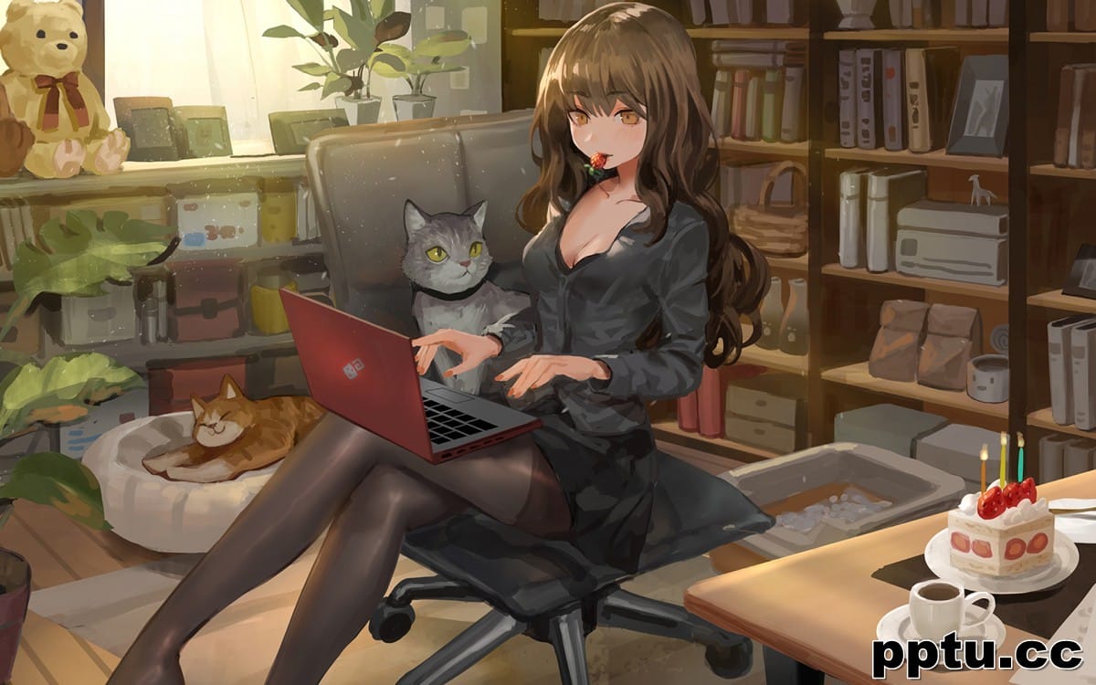 唯美动漫美女桌面壁纸