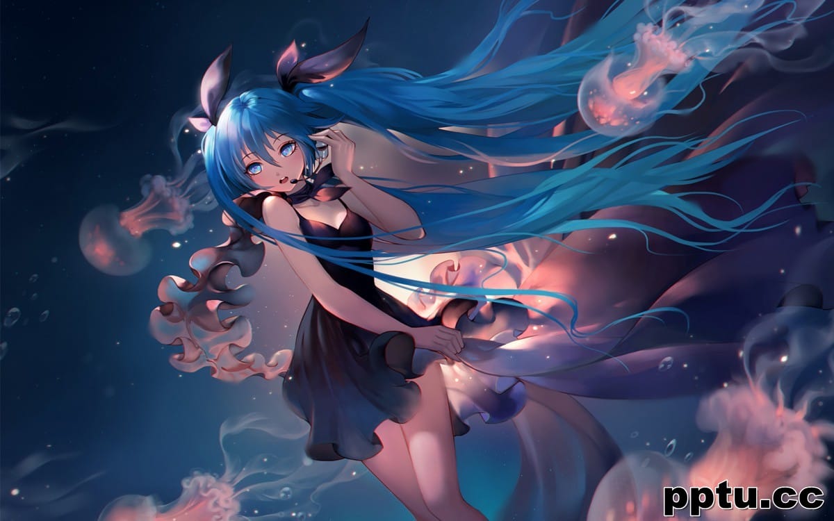 甜美初音未来壁纸大全-皮皮兔动漫