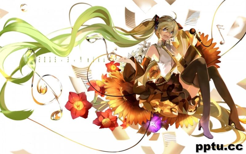 甜美初音未来壁纸大全-皮皮兔动漫