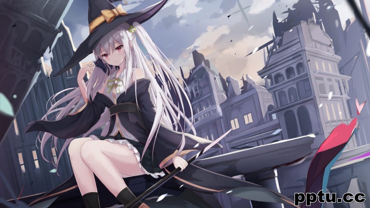 甜美二次元美女桌面壁纸-皮皮兔动漫