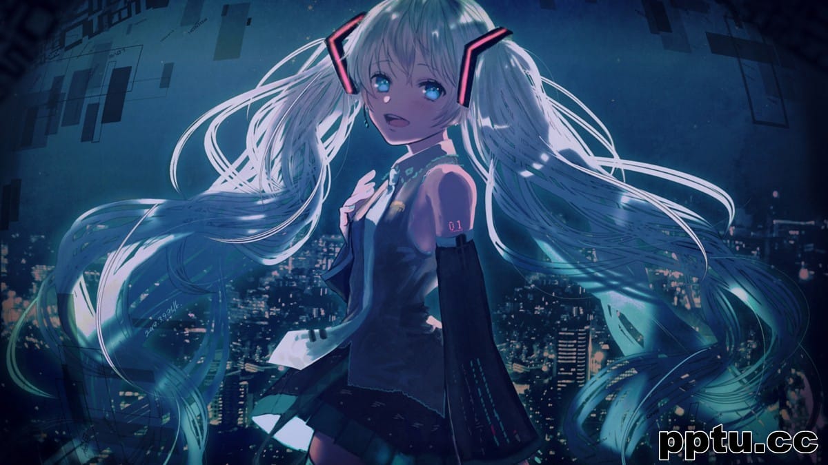 可爱的初音未来少女壁纸
