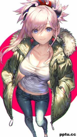 性感动漫美女插画手机壁纸-皮皮兔动漫