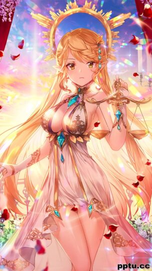 二次元卡通美女手机壁纸图片-皮皮兔动漫