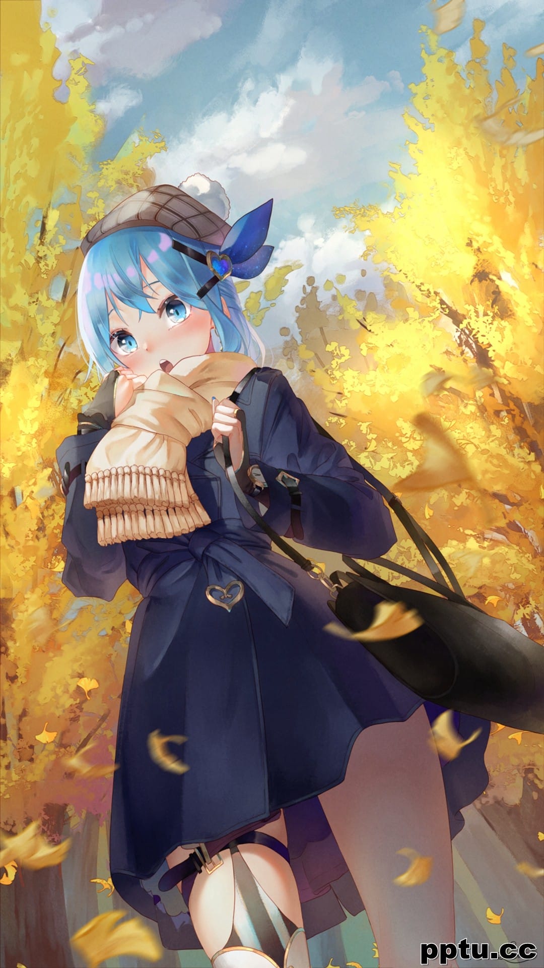 二次元美女性感插画手机壁纸-皮皮兔动漫