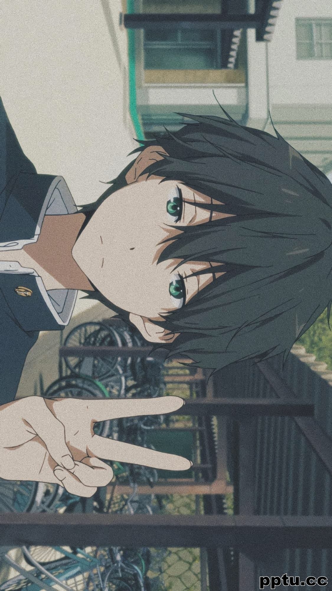 冰菓清新横屏校园动漫手机壁纸