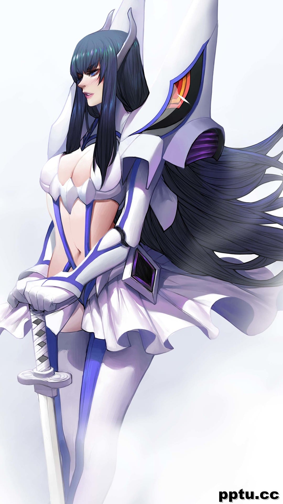 动漫美女性感插画手机壁纸