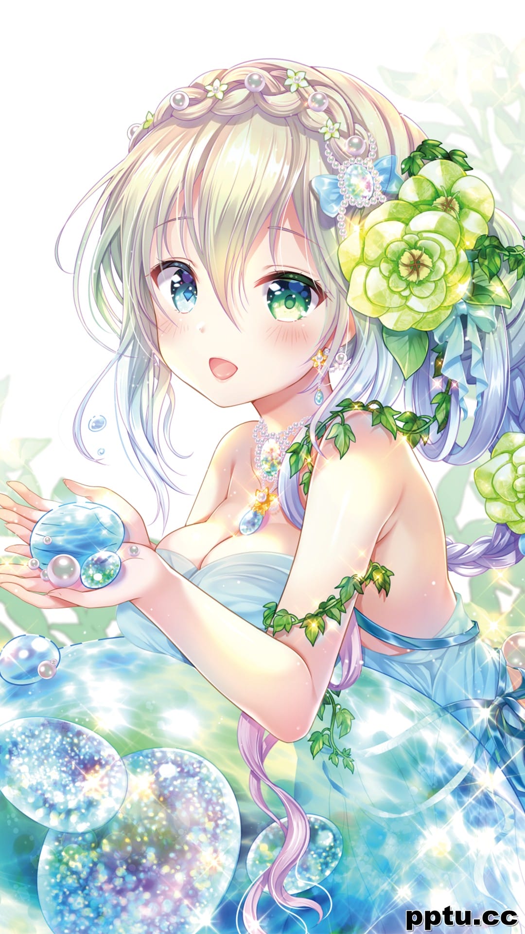 动漫美女性感插画手机壁纸