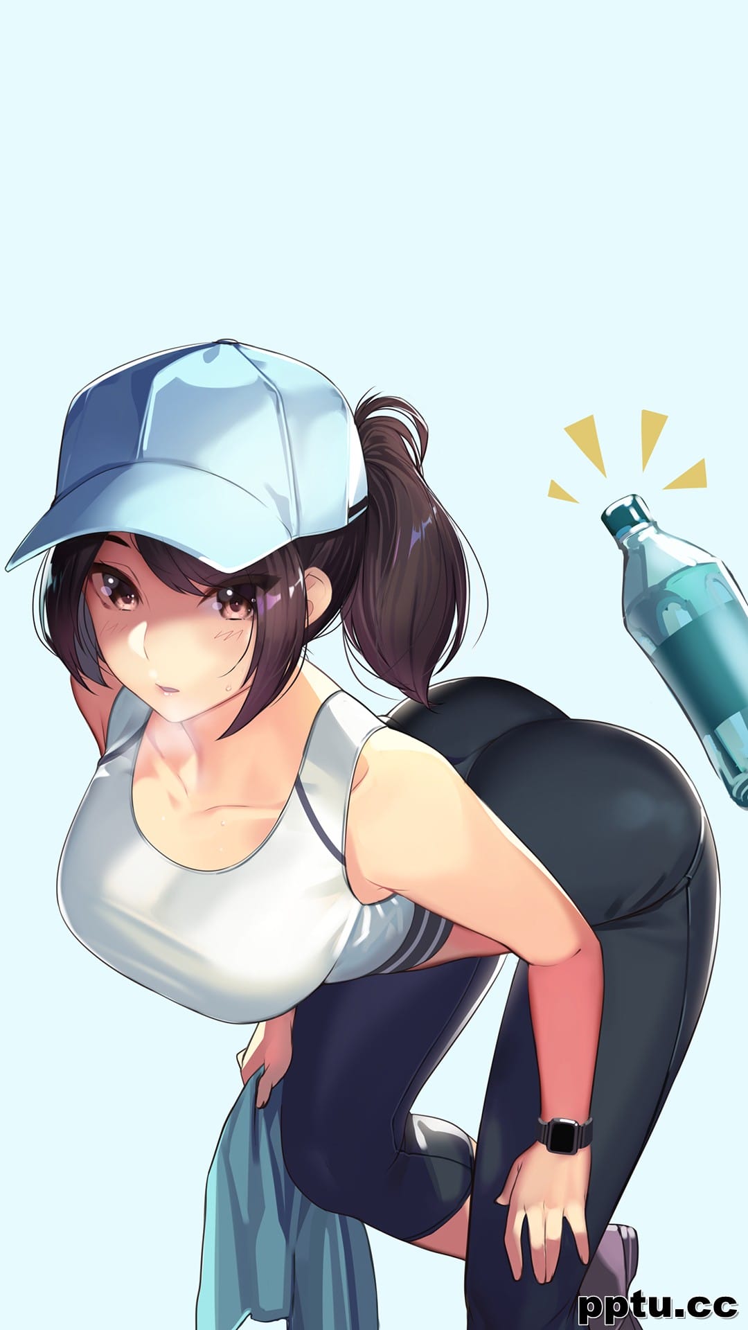 动漫美女性感插画手机壁纸