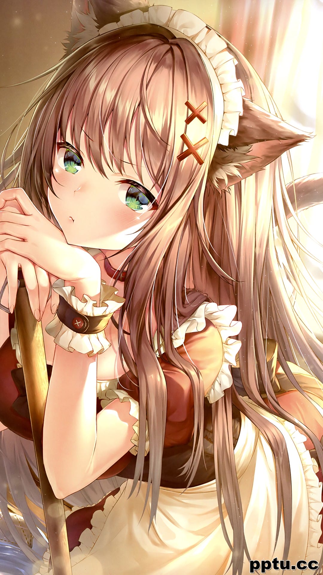 动漫美女性感插画手机壁纸