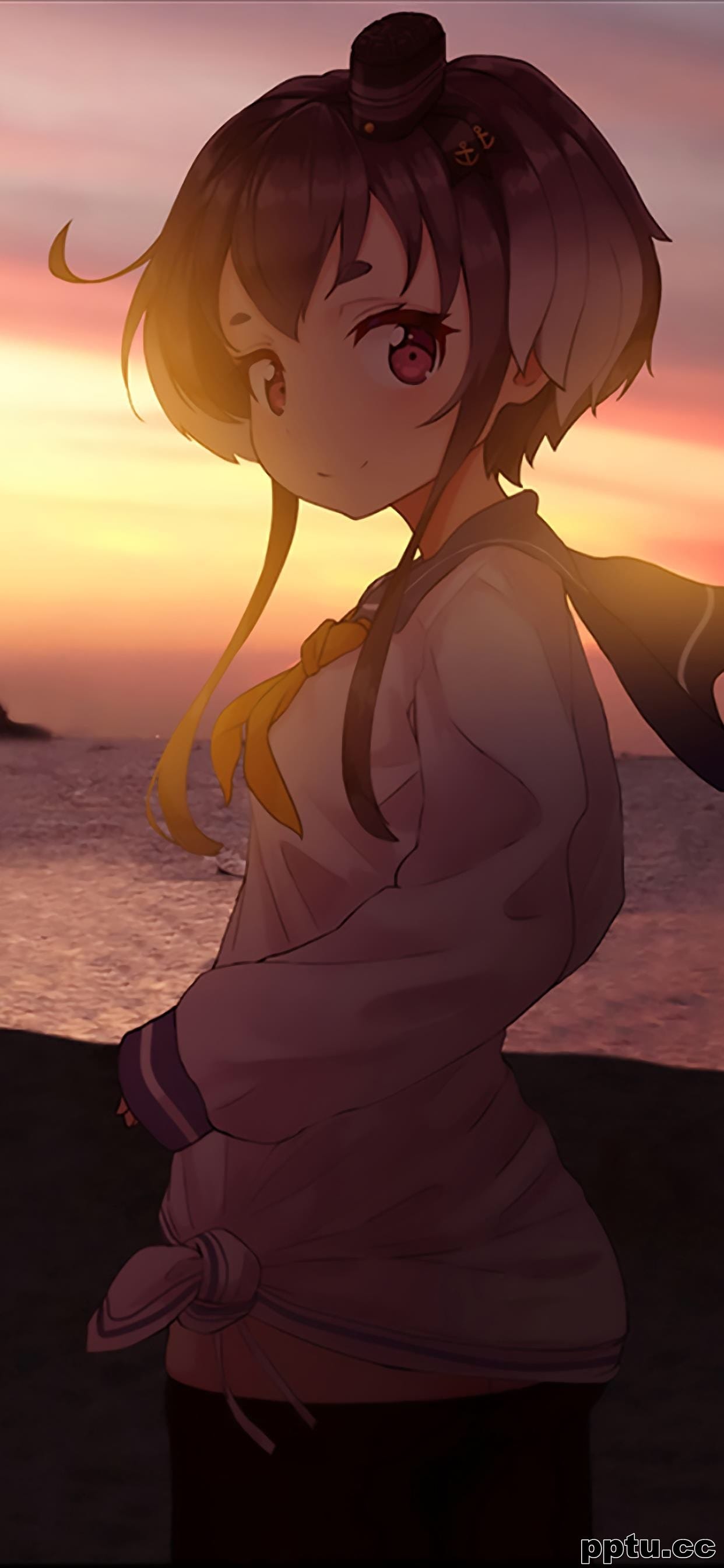 卡通二次元美少女高清手机壁纸