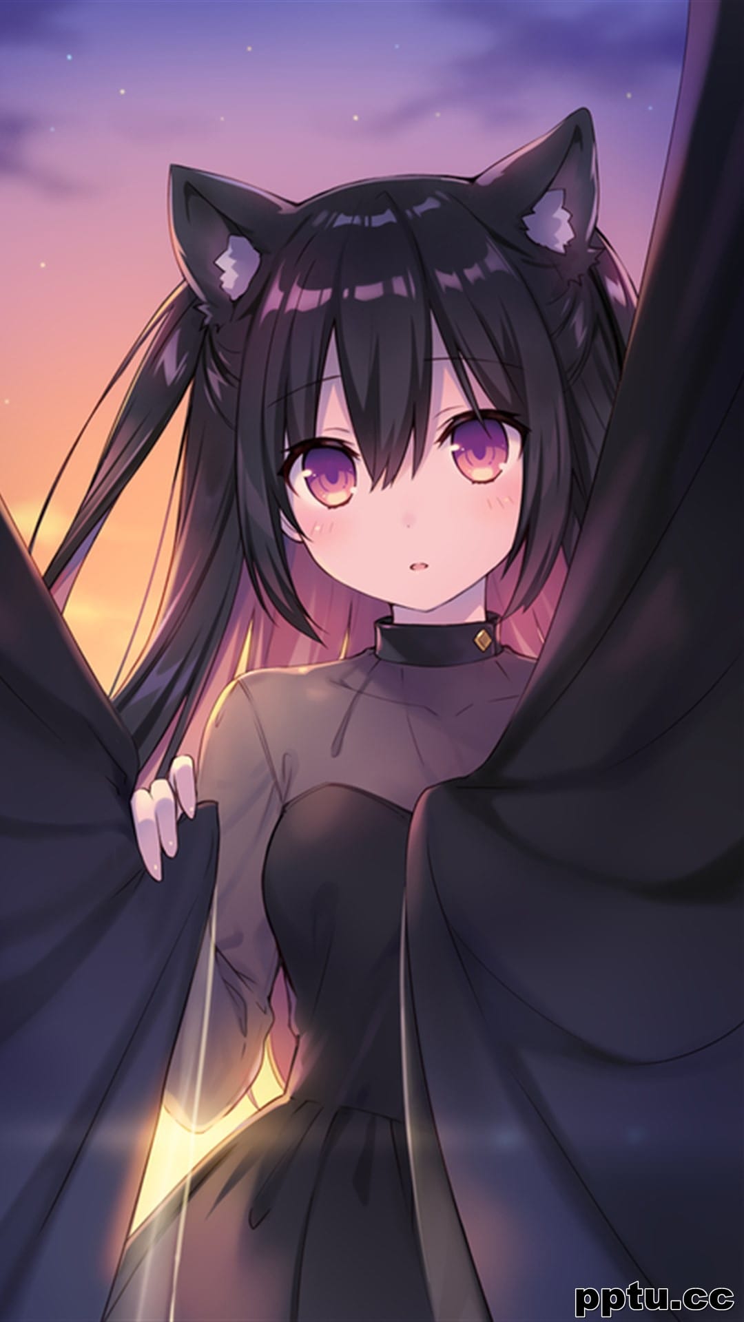 动漫美女唯美插画手机壁纸