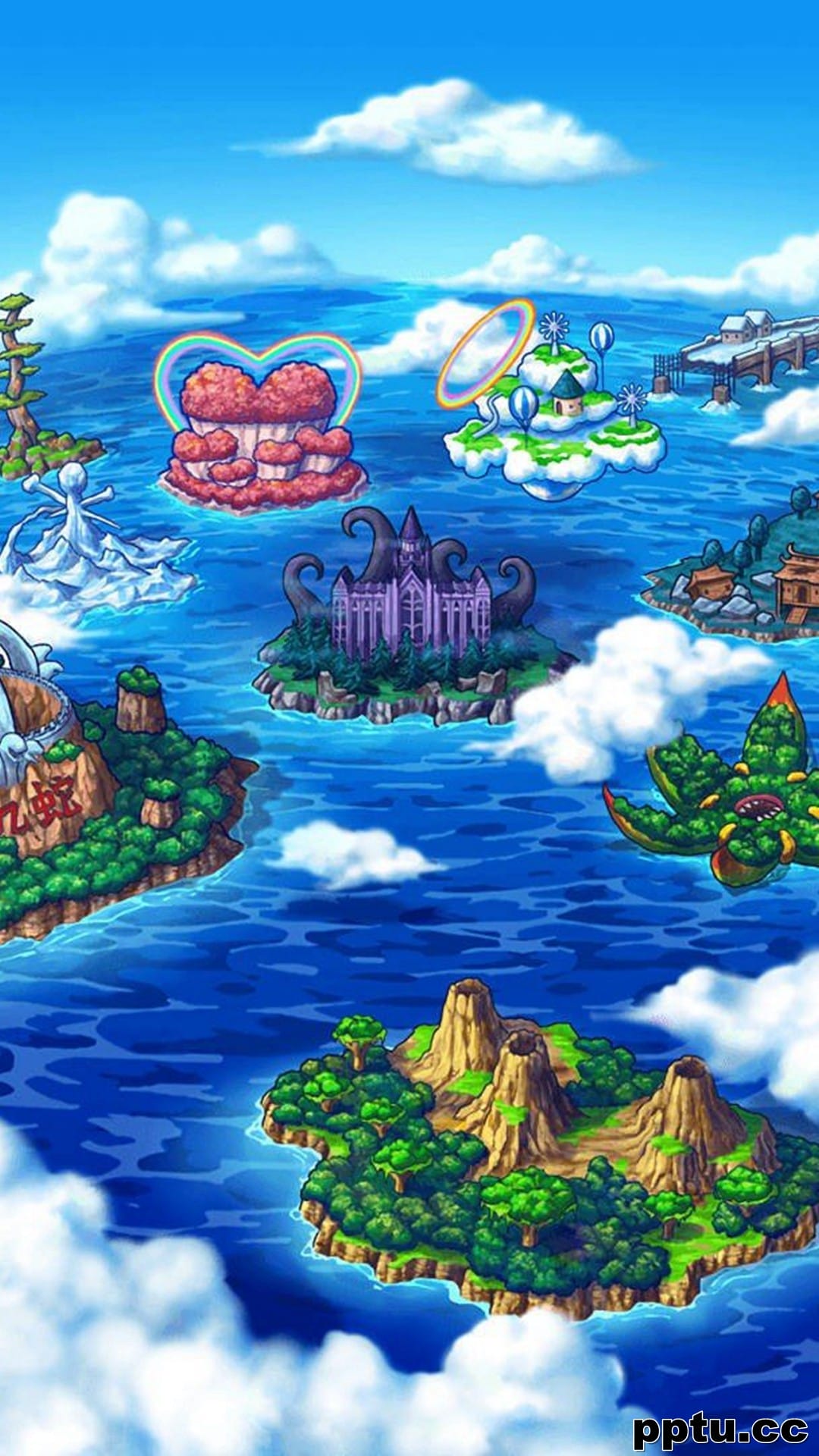 海贼王动漫风景插画手机壁纸