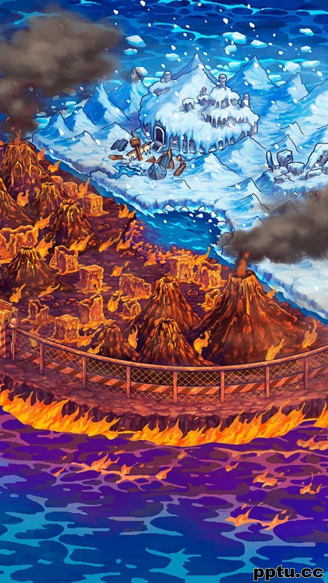 海贼王动漫风景插画手机壁纸