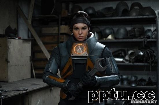 俄妹COS《半条命Alyx》女主 身披战甲的冷艳女战士