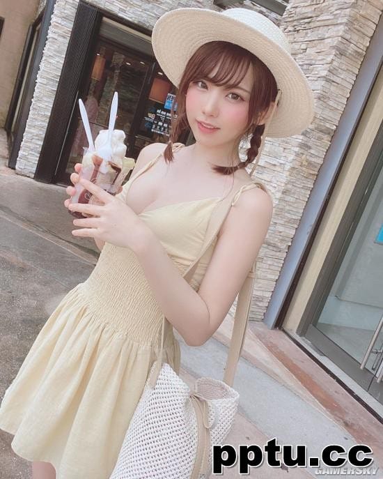 人气coser转职写真女优 Enako超凉爽海边泳装照！