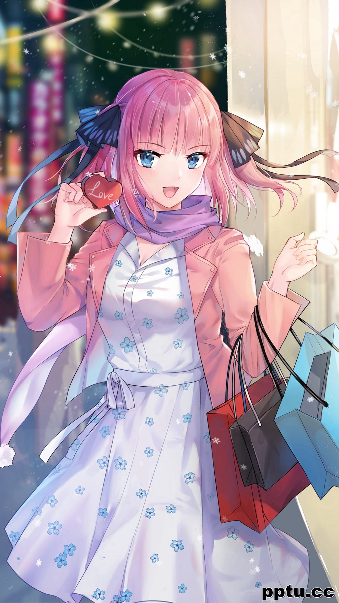 性感二次元美女插画手机壁纸-皮皮兔动漫