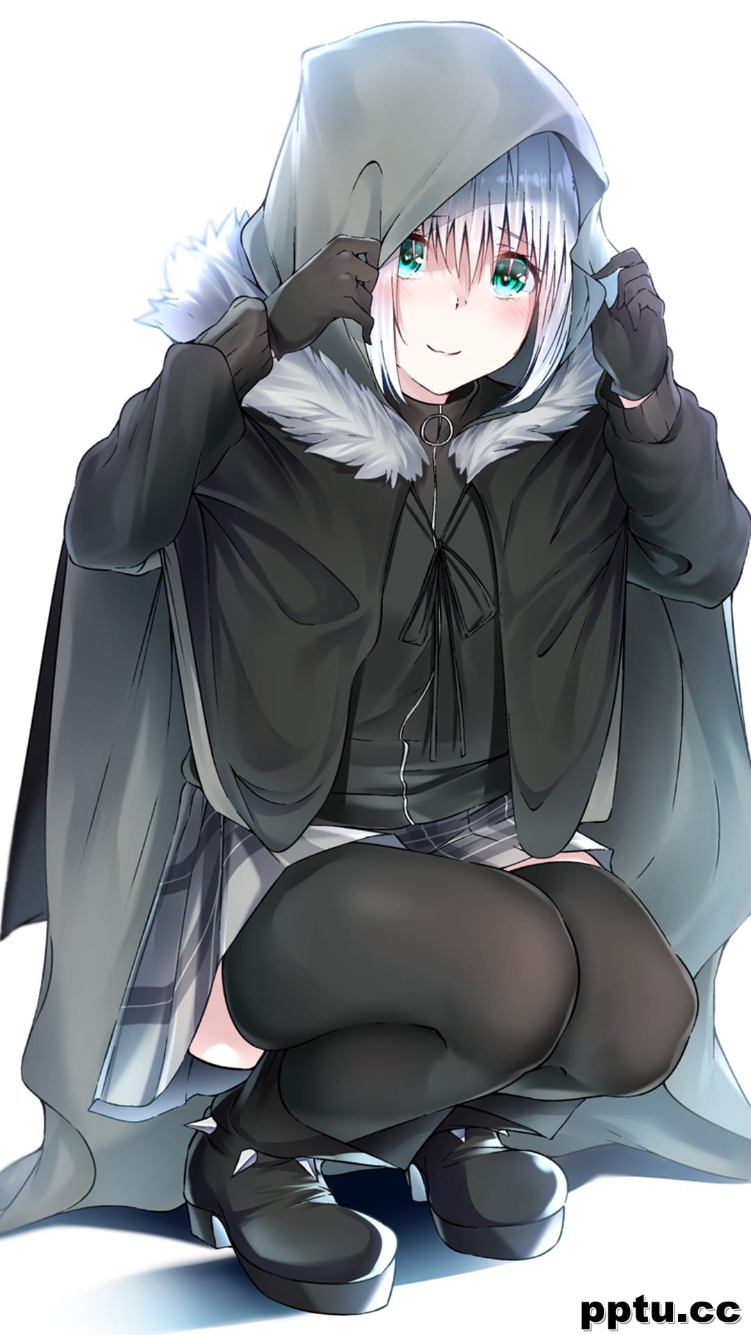 性感二次元美女插画手机壁纸