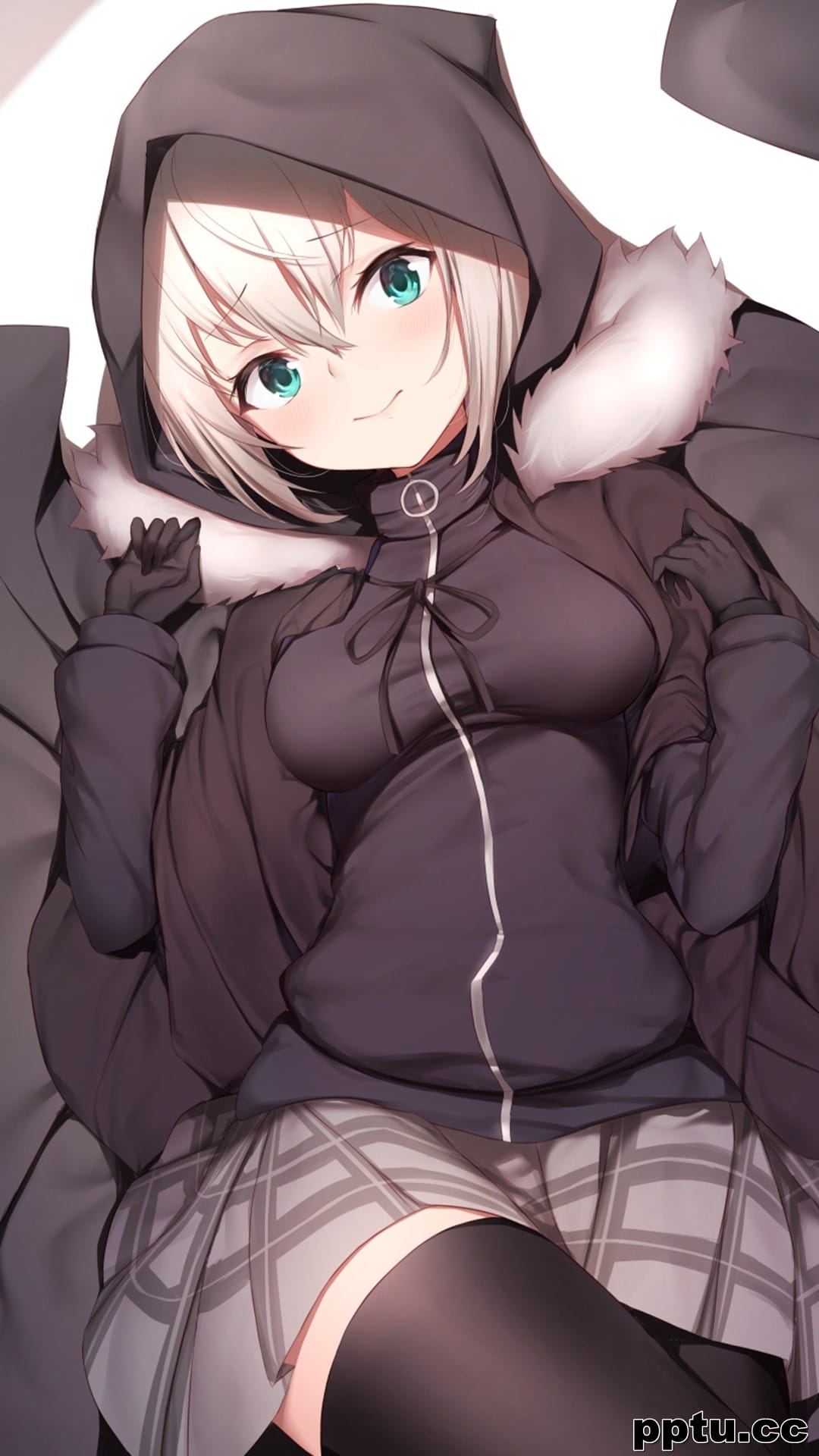 性感二次元美女插画手机壁纸