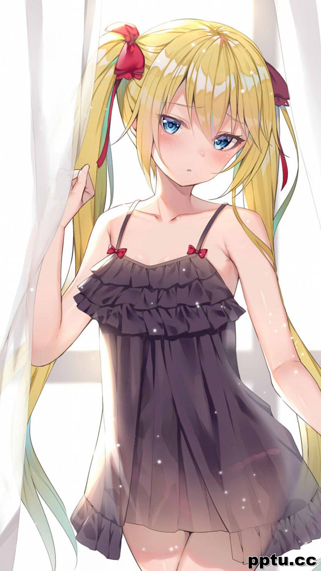 性感二次元美女插画手机壁纸