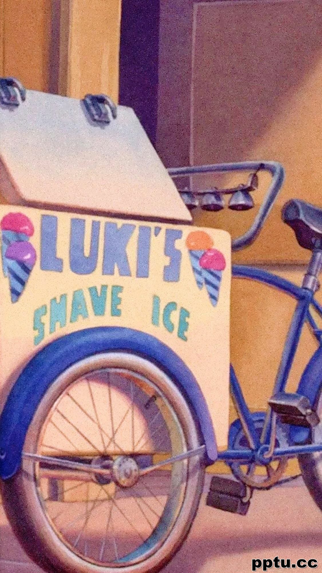 复古二次元场景手机壁纸