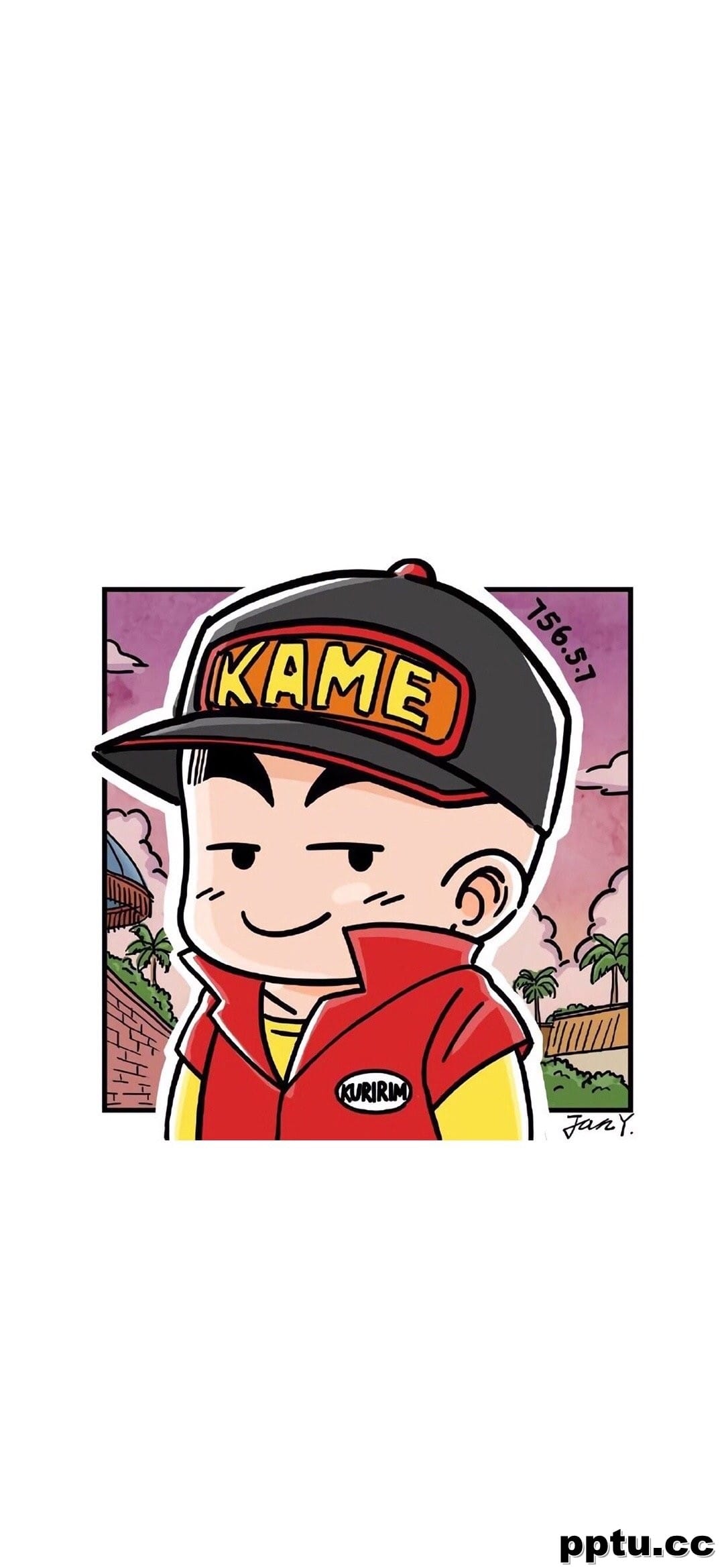 七龙珠克林卡通高清手机壁纸