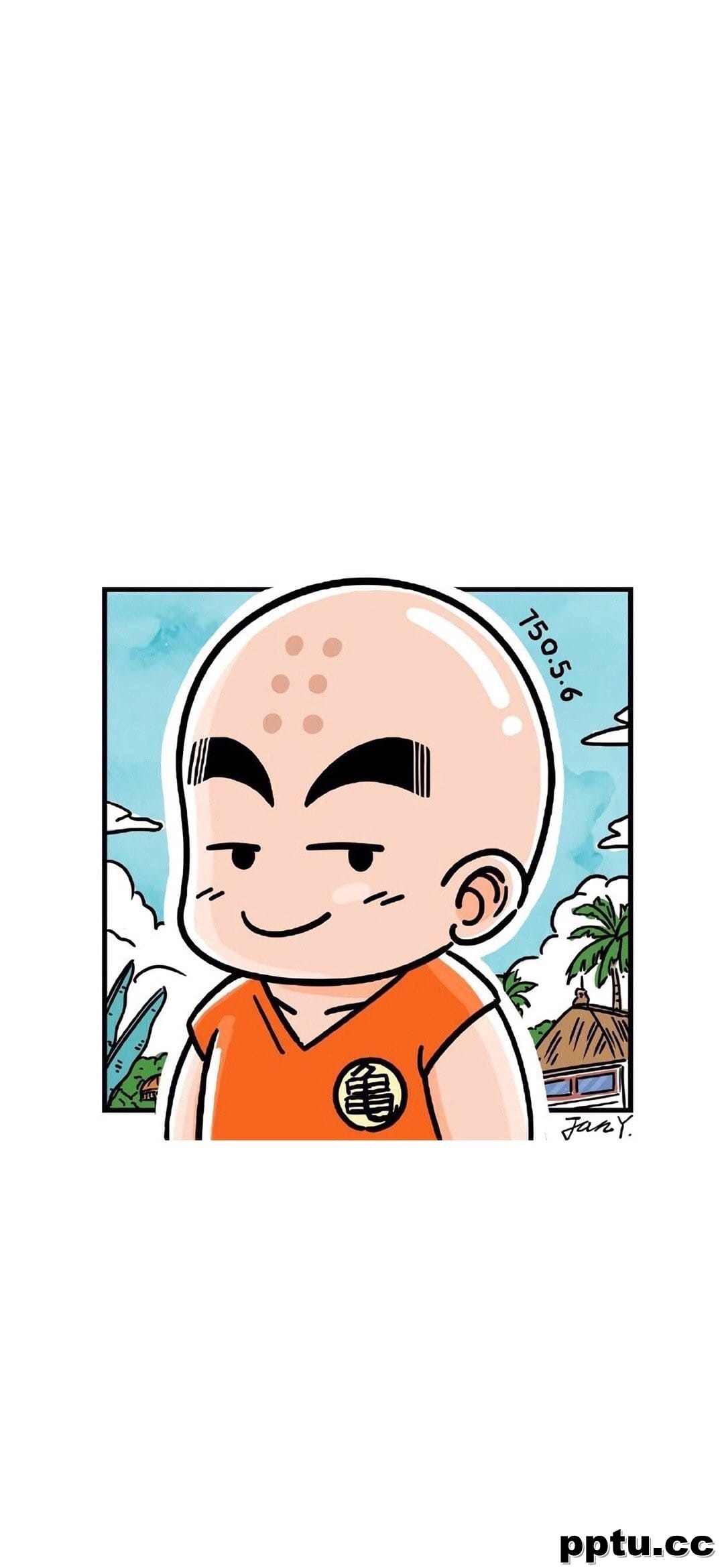 七龙珠克林卡通高清手机壁纸