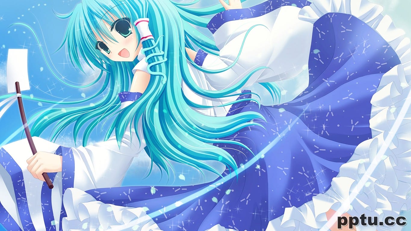 东风谷早苗高清动漫美女图片