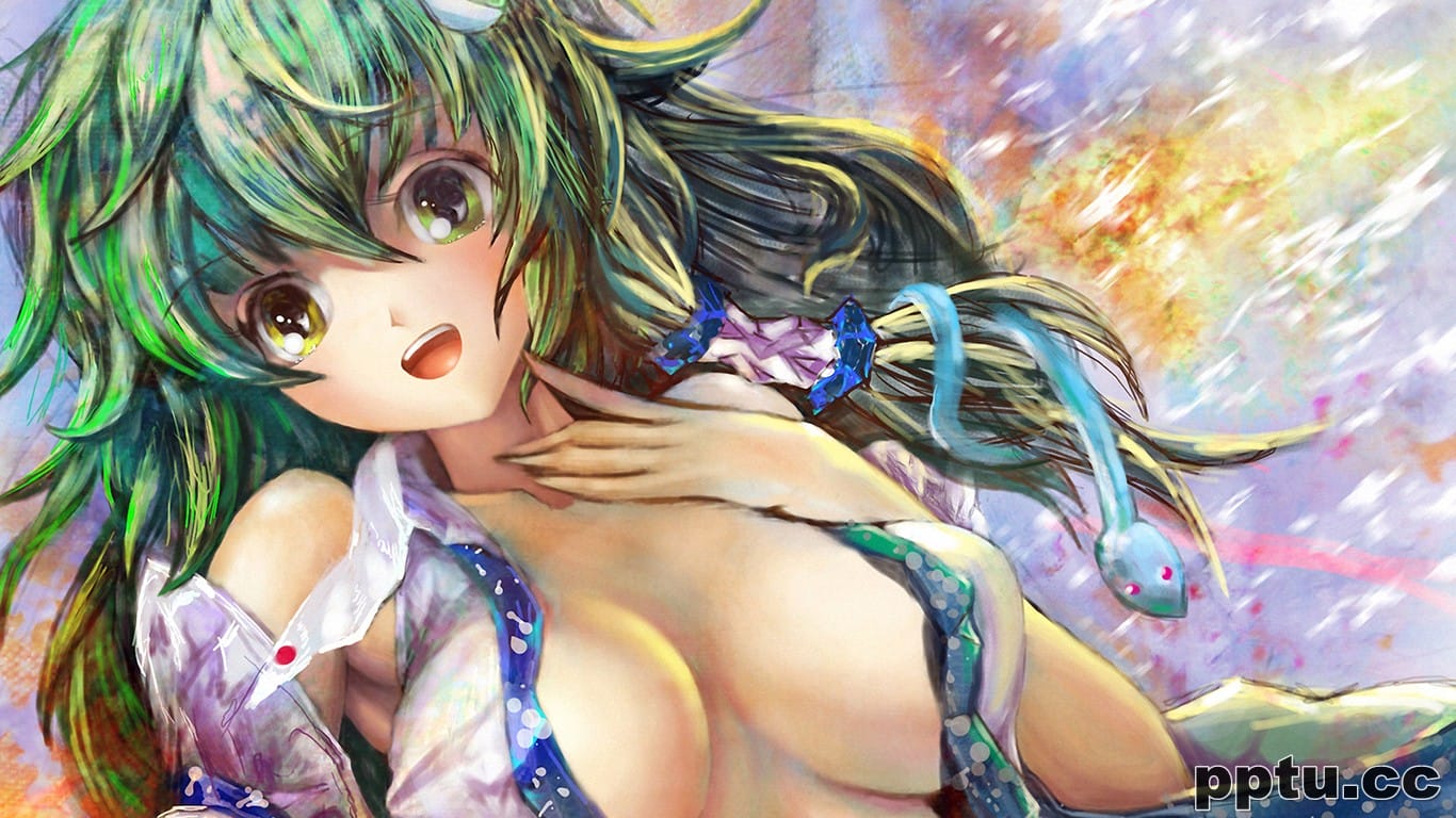 东风谷早苗高清动漫美女图片