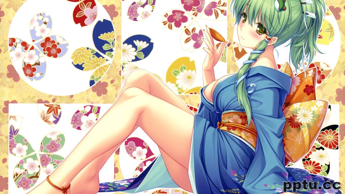 东风谷早苗高清动漫美女图片