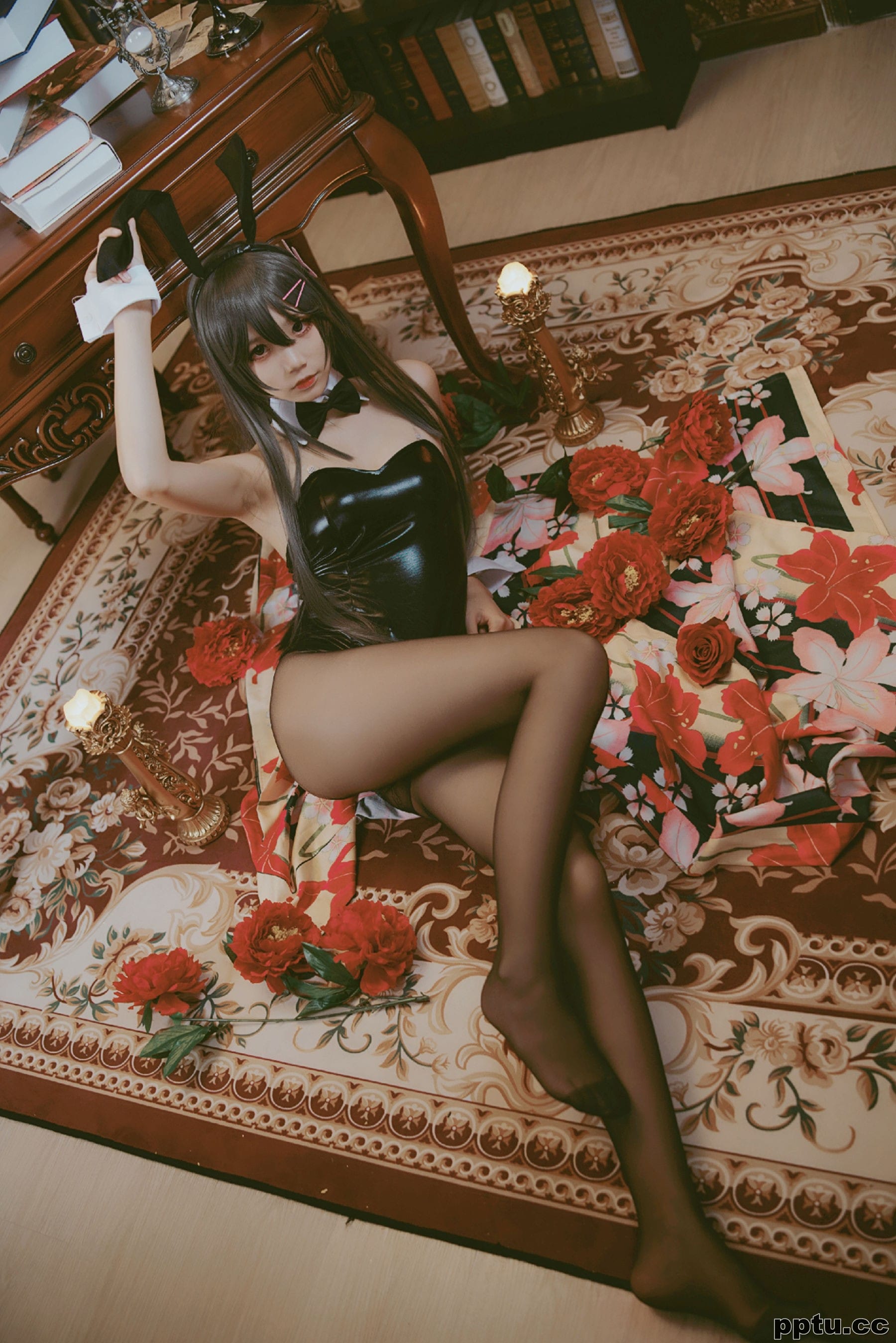 [风之领域] NO.151 黑丝兔女郎 写真集-皮皮兔动漫