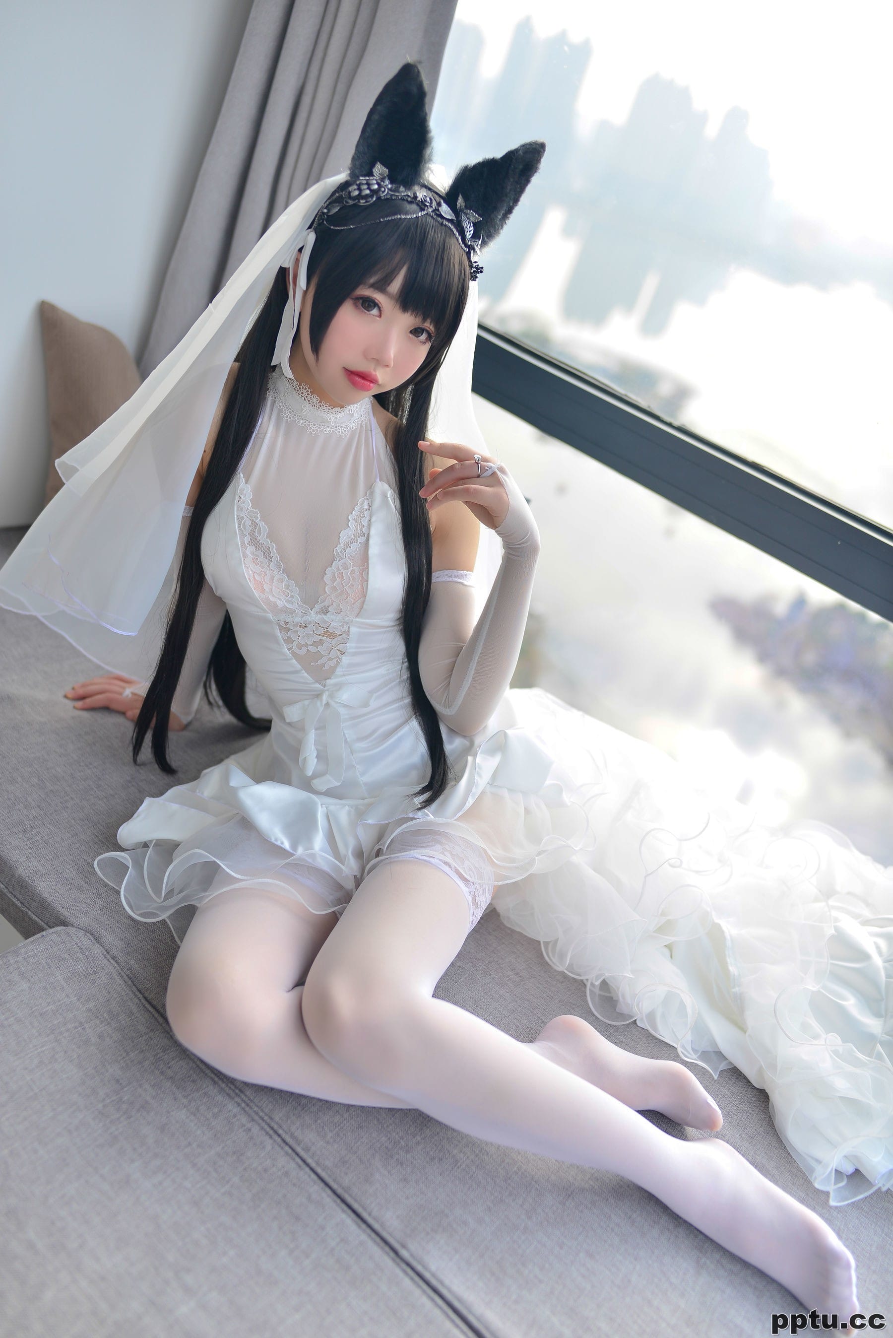 雪琪SAMA《爱宕婚纱》 [福利COSPLAY] 写真集