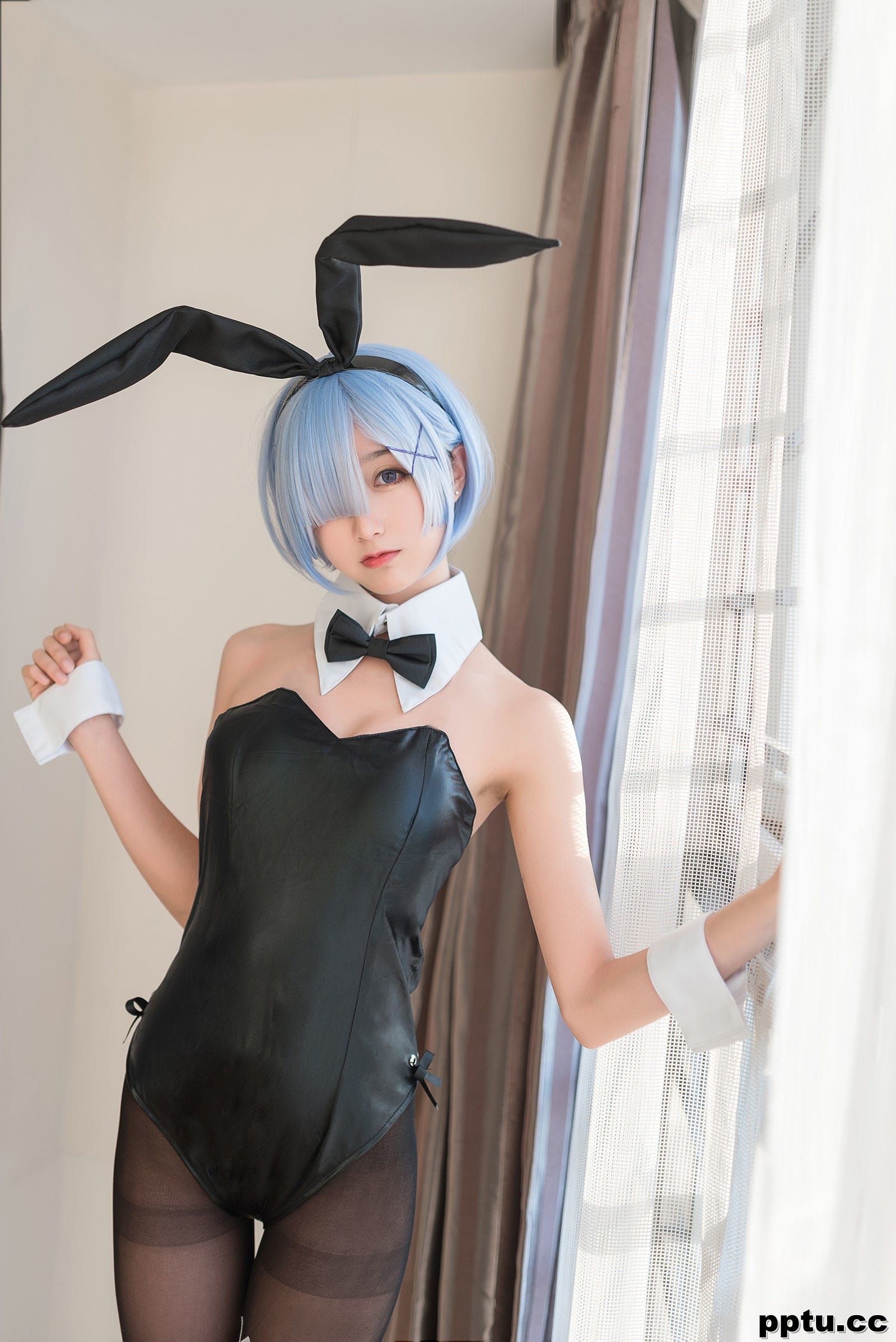 木绵绵OwO《蕾姆泳装+兔女郎》 [萝莉COS] 写真集-皮皮兔动漫