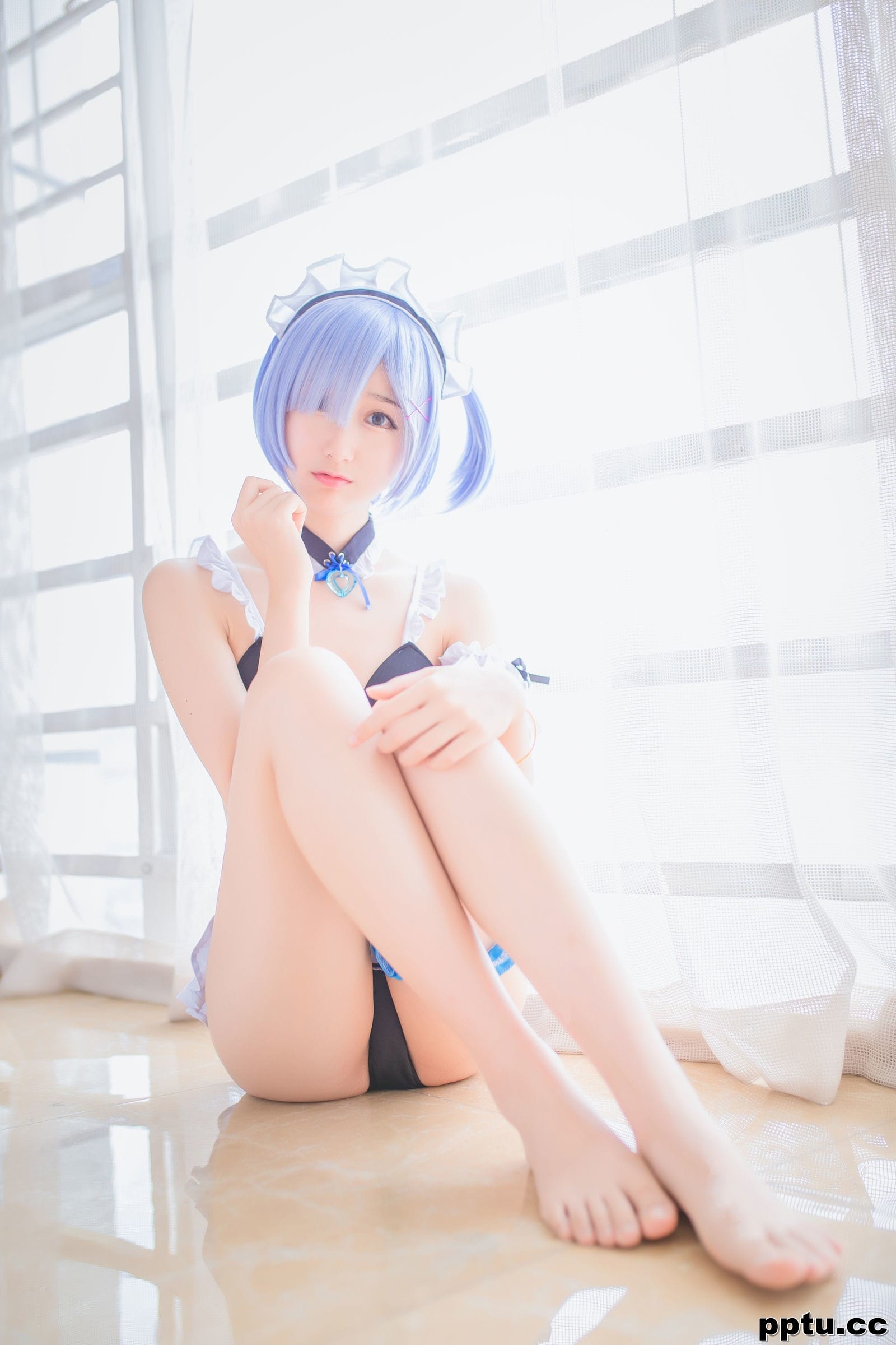 木绵绵OwO《蕾姆泳装+兔女郎》 [萝莉COS] 写真集