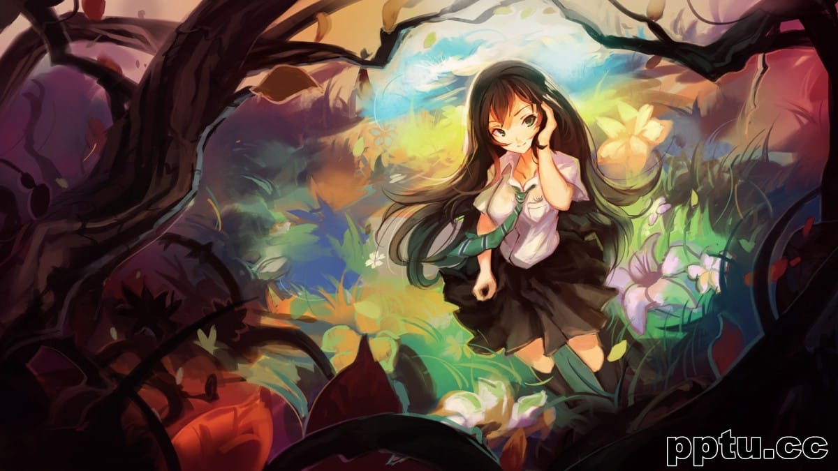 动漫美少女桌面壁纸