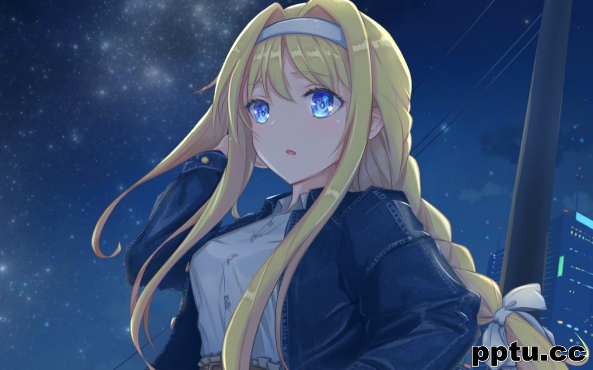 唯美动人动漫美女桌面壁纸-皮皮兔动漫