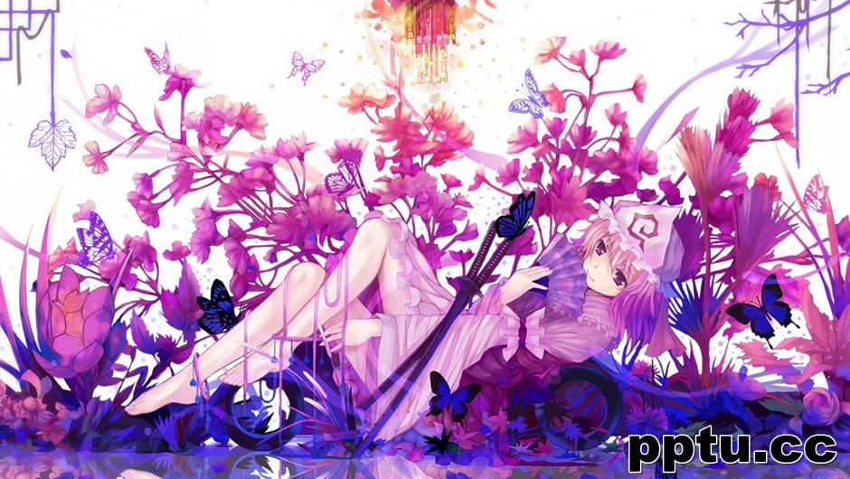 西行寺幽幽子动漫美女图片