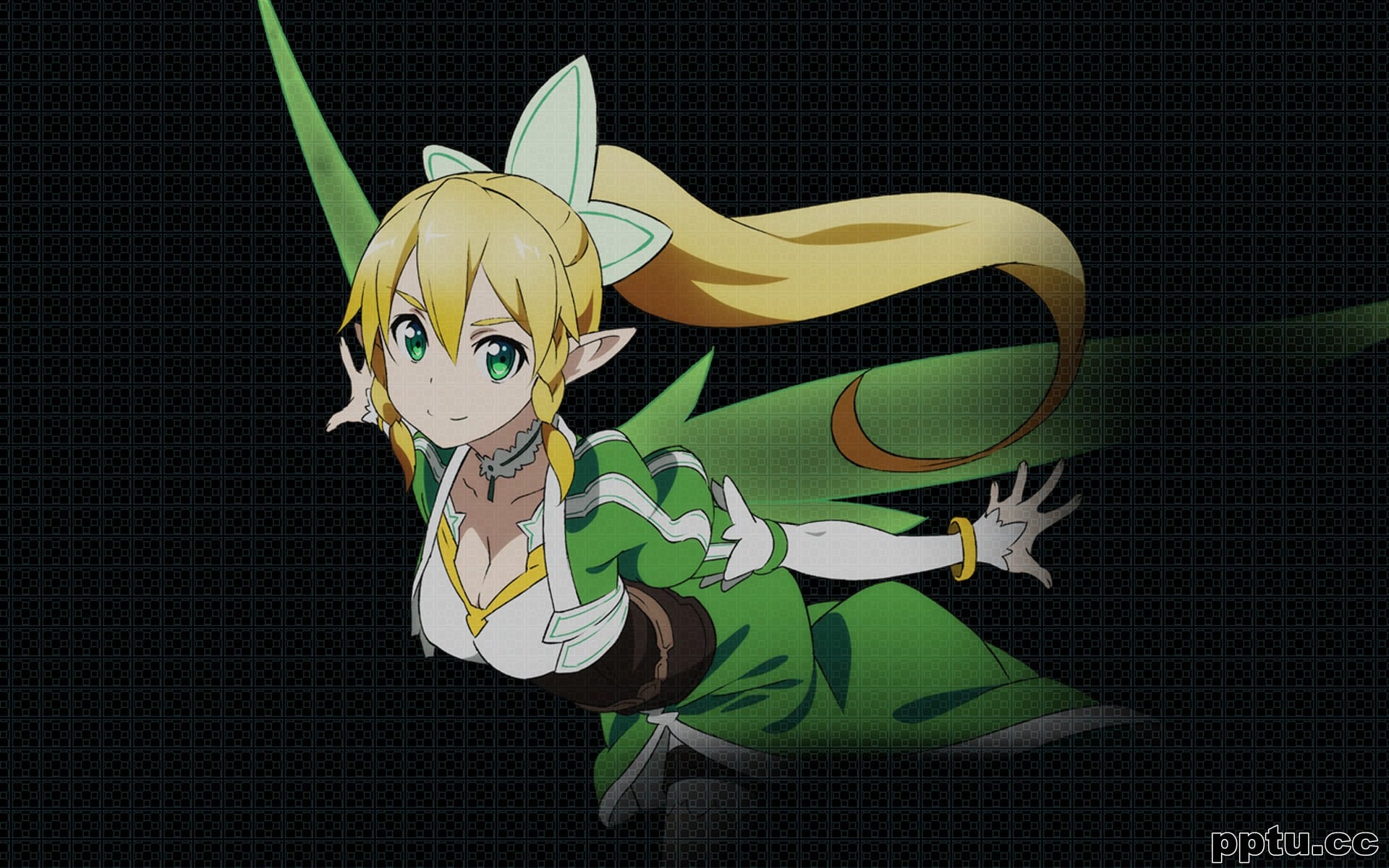 动漫美女刀剑神域桐谷直叶图片