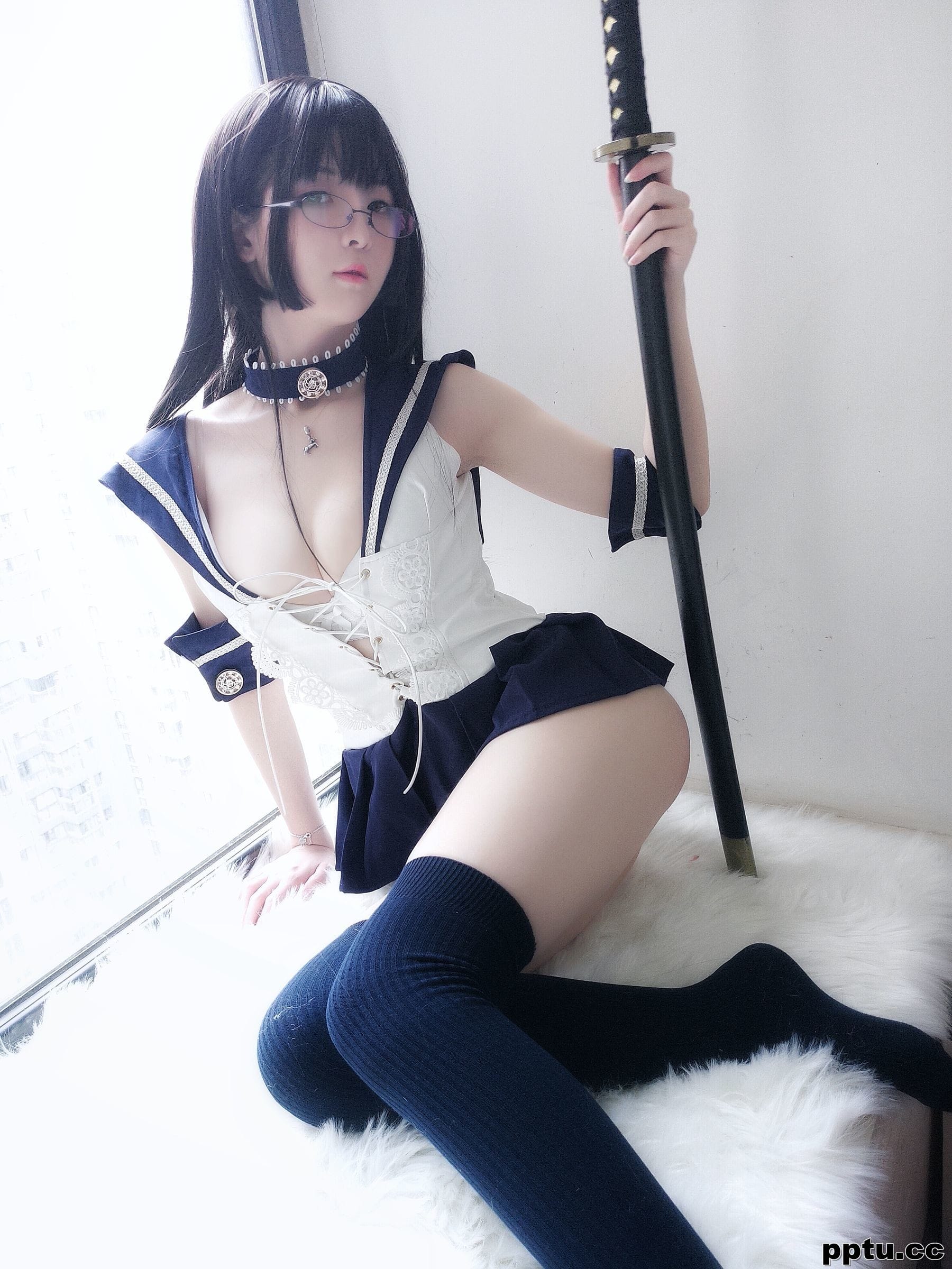 一小央泽《武士刀与水手服》 [萝莉COS] 写真集