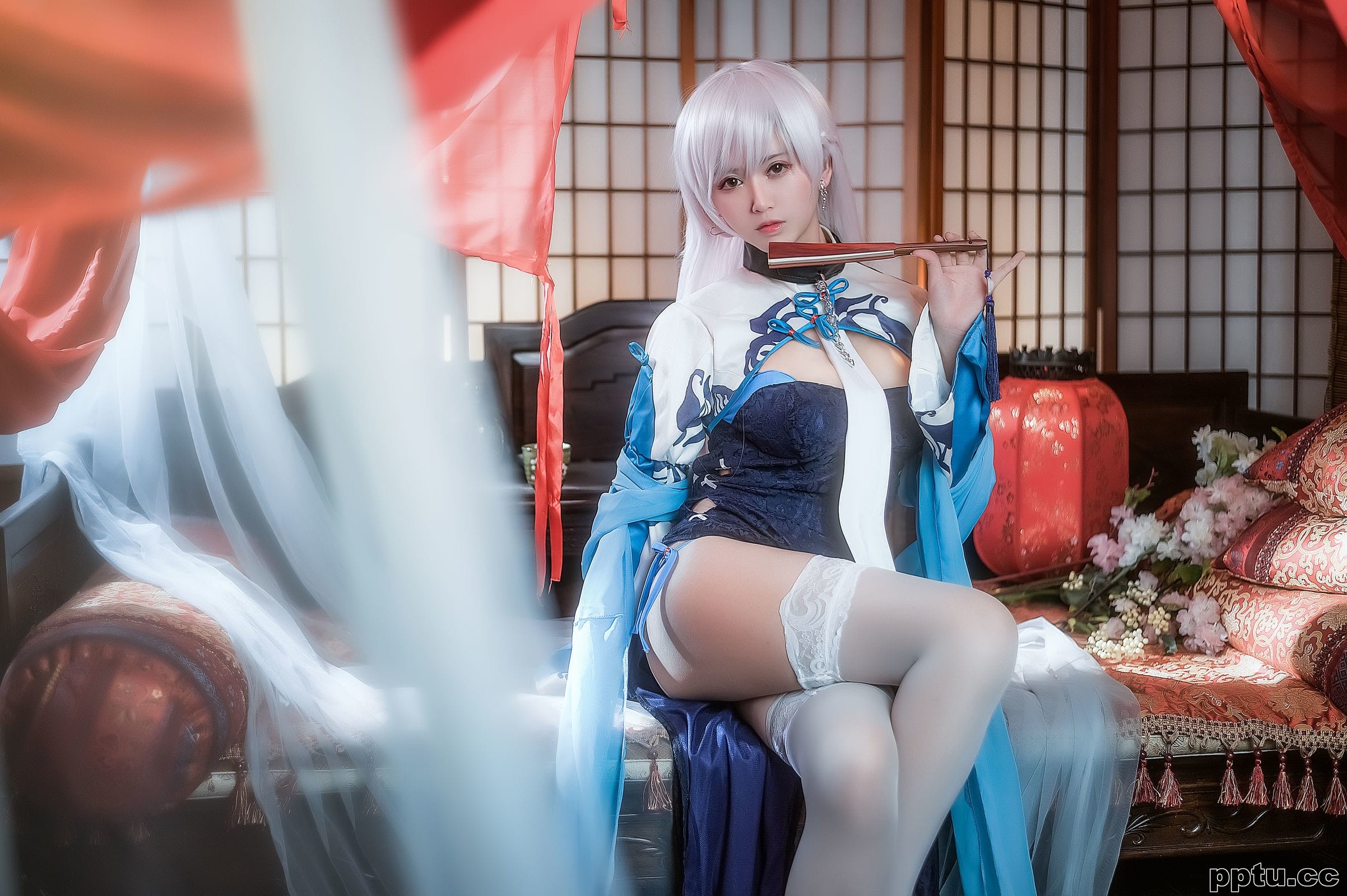 鳗鱼霏儿《碧蓝华裳 贝姐》  [COSPLAY美女] 写真集-皮皮兔动漫