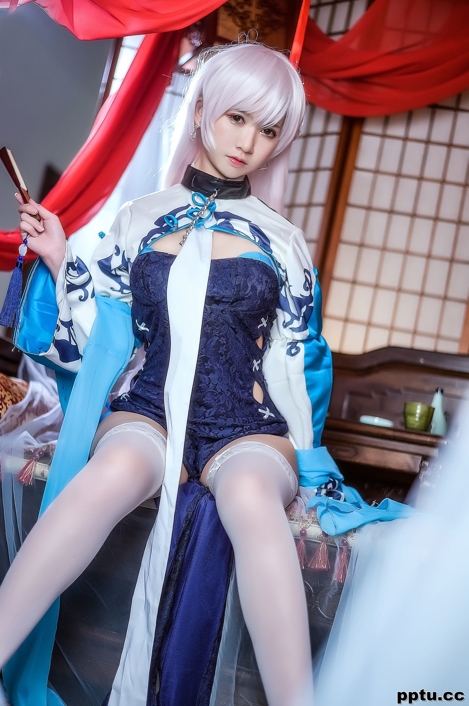 鳗鱼霏儿《碧蓝华裳 贝姐》  [COSPLAY美女] 写真集